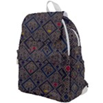 Pattern Seamless Antique Luxury Top Flap Backpack