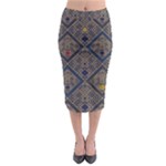 Pattern Seamless Antique Luxury Midi Pencil Skirt