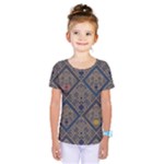 Pattern Seamless Antique Luxury Kids  One Piece T-Shirt