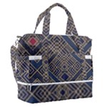 Pattern Seamless Antique Luxury Sports Shoulder Bag with Shoes Compartment