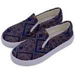 Pattern Seamless Antique Luxury Kids  Canvas Slip Ons