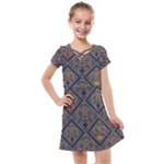 Pattern Seamless Antique Luxury Kids  Cross Web Dress