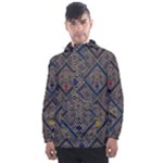 Pattern Seamless Antique Luxury Men s Front Pocket Pullover Windbreaker