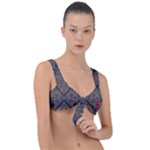 Pattern Seamless Antique Luxury Front Tie Bikini Top