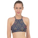 Pattern Seamless Antique Luxury Halter Bikini Top