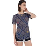 Pattern Seamless Antique Luxury Perpetual Short Sleeve T-Shirt