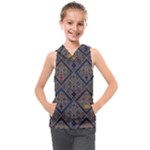 Pattern Seamless Antique Luxury Kids  Sleeveless Hoodie