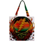 Grateful Steal Your Face Deadhead Hippie Logo Symbol Zipper Grocery Tote Bag