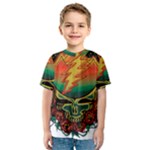 Grateful Steal Your Face Deadhead Hippie Logo Symbol Kids  Sport Mesh T-Shirt