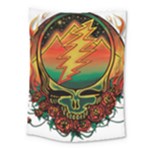 Grateful Steal Your Face Deadhead Hippie Logo Symbol Medium Tapestry