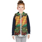 Grateful Steal Your Face Deadhead Hippie Logo Symbol Kids  Hooded Puffer Vest