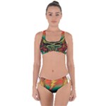 Grateful Steal Your Face Deadhead Hippie Logo Symbol Criss Cross Bikini Set