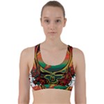 Grateful Steal Your Face Deadhead Hippie Logo Symbol Back Weave Sports Bra