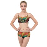 Grateful Steal Your Face Deadhead Hippie Logo Symbol Layered Top Bikini Set