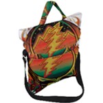 Grateful Steal Your Face Deadhead Hippie Logo Symbol Fold Over Handle Tote Bag