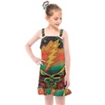 Grateful Steal Your Face Deadhead Hippie Logo Symbol Kids  Overall Dress