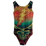 Grateful Steal Your Face Deadhead Hippie Logo Symbol Kids  Cut-Out Back One Piece Swimsuit