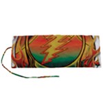 Grateful Steal Your Face Deadhead Hippie Logo Symbol Roll Up Canvas Pencil Holder (S)