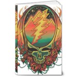 Grateful Steal Your Face Deadhead Hippie Logo Symbol 8  x 10  Softcover Notebook