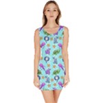 Sea Ocean Sealife Turtle Jellyfish Bodycon Dress