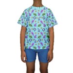 Sea Ocean Sealife Turtle Jellyfish Kids  Short Sleeve Swimwear