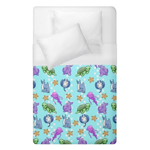 Sea Ocean Sealife Turtle Jellyfish Duvet Cover (Single Size) from ArtsNow.com