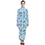 Sea Ocean Sealife Turtle Jellyfish Turtleneck Maxi Dress