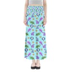 Sea Ocean Sealife Turtle Jellyfish Full Length Maxi Skirt