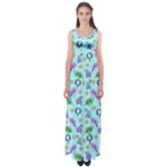 Sea Ocean Sealife Turtle Jellyfish Empire Waist Maxi Dress