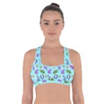 Sea Ocean Sealife Turtle Jellyfish Cross Back Sports Bra