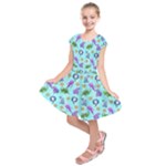 Sea Ocean Sealife Turtle Jellyfish Kids  Short Sleeve Dress