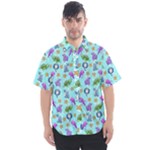 Sea Ocean Sealife Turtle Jellyfish Men s Short Sleeve Shirt