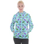 Sea Ocean Sealife Turtle Jellyfish Women s Hooded Pullover