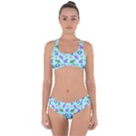 Sea Ocean Sealife Turtle Jellyfish Criss Cross Bikini Set