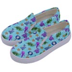 Sea Ocean Sealife Turtle Jellyfish Kids  Canvas Slip Ons