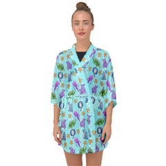 Half Sleeve Chiffon Kimono 