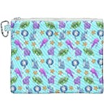 Sea Ocean Sealife Turtle Jellyfish Canvas Cosmetic Bag (XXXL)