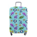 Sea Ocean Sealife Turtle Jellyfish Luggage Cover (Small)