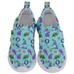 Sea Ocean Sealife Turtle Jellyfish Kids  Velcro No Lace Shoes