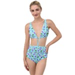 Sea Ocean Sealife Turtle Jellyfish Tied Up Two Piece Swimsuit