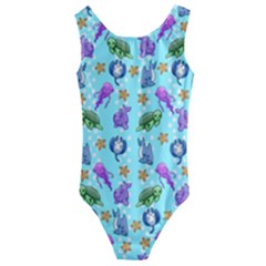 Kids  Cut-Out Back One Piece Swimsuit 