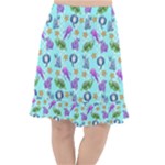 Sea Ocean Sealife Turtle Jellyfish Fishtail Chiffon Skirt