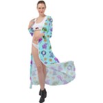 Sea Ocean Sealife Turtle Jellyfish Maxi Chiffon Beach Wrap