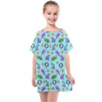 Sea Ocean Sealife Turtle Jellyfish Kids  One Piece Chiffon Dress