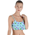 Sea Ocean Sealife Turtle Jellyfish Layered Top Bikini Top 