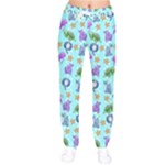 Sea Ocean Sealife Turtle Jellyfish Women Velvet Drawstring Pants