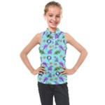 Sea Ocean Sealife Turtle Jellyfish Kids  Sleeveless Polo T-Shirt