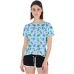 Sea Ocean Sealife Turtle Jellyfish Open Back Sport T-Shirt