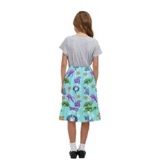 Kids  Ruffle Flared Wrap Midi Skirt 