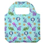 Sea Ocean Sealife Turtle Jellyfish Premium Foldable Grocery Recycle Bag